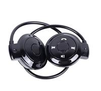 Wireless Headphones Over Ear, Foldable Wrap Around Headset for Running, Sports, Exercise, Clear HiFi Sound Headphone with Hanging Ear Design, Black