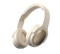 Wireless Headphones, Over Ear Headset, 7.6x6.77x2.68in Foldable Comfortable Skin Friendly Cushions, Head Phones for Travel, Home, Commute, Study, Entertainment, Living Room
