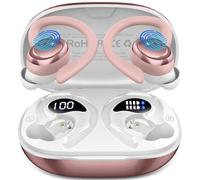 Wireless Headphones Sport, 2025 Bluetooth 5.4 Earbud, 3D Stereo Deep Bass in Ear Buds, 4 ENC Noise Cancelling Mic Earphone, 50+Hrs USB-C IP-X7 Waterproof Headset Android iOS for Workout Running Gym