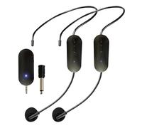 Wireless Headset Microphone,Head Microphone System for 2 People,160ft Range, 2.4G Dual Wireless Headset Mics for Karaoke Speaker, Voice Amplifier, PA System, Yoga,Teaching, Fitness, meeting,Tour Guide