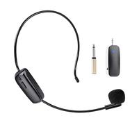 Wireless Headset Microphone, UHF Microphone Headset System, Head Handheld Mic 2 in 1, Ear Mic with 165ft Range for Fitness, Teaching, Tour Guide, Voice Amplifier, Speaker