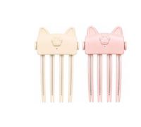 Wireless Heated Root Volumizing Clip, Portable Electric Root Lifter Comb, Rechargeable Volumizing Hair Clip for Long Lasting Fluffy Crown Hairstyle, Travel Friendly Styling Accessory (Beige+Pink)
