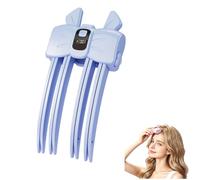 Wireless Heated Volumizing Root, Lift Clip Comb with LCD Display，Blue