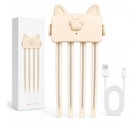 Wireless Heated Volumizing Root Lift Clip for Fine Flat Hair，2 Heat Settings, Type-c Rechargeable, Portable Travel Crown Volume Clips, Root Lifter Comb (Beige)
