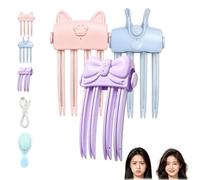 Wireless Heated Volumizing Root Lift Clip - Hair Volume Clip for Adding Volume to Roots, 2 Heat Settings, Portable Travel Hair Styling Tool for Fine Hair B+C 3PC