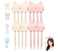 Wireless Heated Volumizing Root Lift Clip - Hair Volume Clip for Adding Volume to Roots, 2 Heat Settings, Portable Travel Hair Styling Tool for Fine Hair，A 4PC