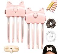 Wireless Heated Volumizing Root Lift Clip,Hair Volume Tool (2PC-B) | Portable Travel Hair Styling Tool, 2 Heat Settings, 3-Minute Auto Shut Off, Compact Cordless Design for Flat Fine Hair