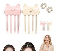 Wireless Heated Volumizing Root Lift Clip,Heat Tool for Flat Hair，Mix | Portable Travel Crown&Bangs Lifting Volumizer Styling Tool,Type C Rechargeable Electric Root Volume Clip with 2 Heat Setting