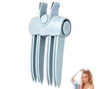 Wireless Heated Volumizing Root Lift Clip,Heated Root Volumizer Clip | Root Booster Clips with 2 Heat Settings, Volume Clip for Women, Flat Fine Cordless Styling Travel，Blue