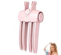 Wireless Heated Volumizing Root Lift Clip,Heated Root Volumizer Clip | Root Booster Clips with 2 Heat Settings, Volume Clip for Women, Flat Fine Cordless Styling Travel，Pink