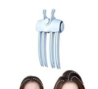 Wireless Heated Volumizing Root Lift Clip,Hot Brush for Short Hair (Blue-A)