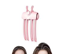 Wireless Heated Volumizing Root Lift Clip,Hot Brush for Short Hair (Pink-A)