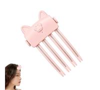 Wireless Heated Volumizing Root Lift Clip, Portable Travel Hair Styling Tool for Flat Fine Hair, Hairs Volume Clips with 2 Heat Setting, Cordless Heated Root Clip for Curly Hair Volume Lift ，Pink