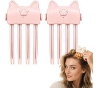 Wireless Heated Volumizing Root Lift Clip Volume Clips，2PCS-Pink