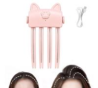 Wireless Heated Volumizing Root Lift Clip Volume Clips, Hair root lifting clip | Suitable for fine, soft, and flat hair, it quickly creates a fluffy look, Quick Volume Touch-Ups (#A-Pink)
