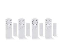 Wireless Home Security Alarm System DIY Kit - Magnetic Sensor - Guardian Protector - Window Glass Vibration Security Burglar Alarm for Homes, Cars, Sheds, Caravans, Motorhomes - Price Xes (Set of 4)