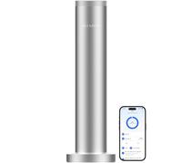 Wireless Hotel Scent Diffuser-Cordless Rechargeable Diffuser for Whole House- Scent Air Machine for Home -App Bluetooth Control -Waterless Essential Oil Diffuser for Large Room, Studio Office -Silver