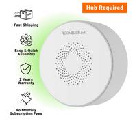 Wireless Indoor Siren: Loud, Flashing Lights, Roombanker Hub Required