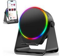 Wireless Induction Audio Bluetooth Speaker, 4-in-1 Design with RGB Lighting, Anti-Slip Base for 4-13" Phones, Bluetooth 5.3, Instant Play, Perfect Tech Gift (Black)
