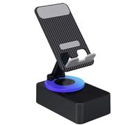 Wireless Induction Audio Speaker Portable Speakers Rechargeable with for Phone Smart Amplifier 360 Degree Rotating Display Device Hands Free Disp