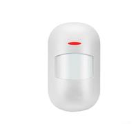 Wireless Infrared Detector for Security Alarm System, Motion Sensor with 110° Detection Range and 100m Transmission Distance, White for Home, Office, Out