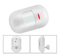 Wireless Infrared Motion Sensor Detector with 110° Horizontal and 60° Vertical Coverage, Wall Mounted ABS Outdoor Security Alarm Compatible with 433MHz Systems