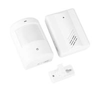 Wireless Infrared Motion Sensor - Long Range 100m Detection, 3-7m Infrared Sensing, Wireless Installation for Home & Office Security, Durable ABS Material, Compact Design