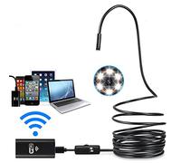 Wireless Inspection Camera IP67 Waterproof WiFi Borescope Endoscope 720P HD Camera for Android and IOS Smartphone, iPhone, Samsung, Tablet - 2 Meter
