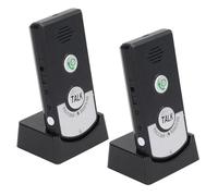 Wireless Intercom Doorbell, Two Way Voice Intercom Doorbell Intercomunicador, Portable Walkie Talkie Interphone System Doorbell Chime Long Range for Home Elderly