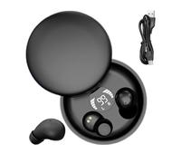 Wireless Invisible Earbuds, Discreet Noise-Blocking Earphones with Portable Charging Case, Comfortable Fit for Side Sleepers, Indoor Home Work Gym Travel Outdoor Activities, Hands-Free Audio