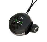 Wireless Invisible Small Mini Earbuds for Small Ears Bluetooth 5.4 Hidden Earphones with Detachable Lanyard Semi In Ear Headphones Black TWS Ear Buds for iPhone Android Office Work Commuting Sleep