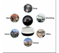 Wireless IP Camera,LEDs Surveillance CCTV Camera,Indoor WiFi Camera,100% Wire-Free,3.6 mm wide angle,IR-Cut HD Night Vision,Security real-time monitoring,Support 32GB TF card storage (Save for 7 days),Standard 5V / 2A / USB interface,Plug and Play