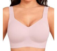 Wireless Jelly Bra For Women UK Seamless Push Up Bra Non Wired Full Coverage Bras Ladies Supportive No Underwire T Shirt Bras Soft Comfort Breathable Lift Bralettes For All-Day Wear