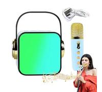 Wireless Karaoke Machine - Microphone Speaker Set Singing Karaoke Player for Hifi Bass, Party Favor for Indoor Party, Church