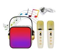 Wireless Karaoke Machine - Microphone Speaker Set Singing Karaoke Player for Hifi Bass, Party Favor for Indoor Party, Church