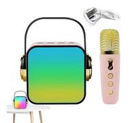 Wireless Karaoke Machine - Microphone Speaker Set Singing Karaoke Player for Hifi Bass, Party Favor for Indoor Party, Church