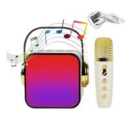 Wireless Karaoke Machine - Microphone Speaker Set Singing Karaoke Player for Hifi Bass, Party Favor for Indoor Party, Church