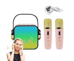 Wireless Karaoke Machine - Microphone Speaker Set Singing Karaoke Player for Hifi Bass, Party Favor for Indoor Party, Church