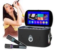 Wireless Karaoke Machine With 11.6" IPS Touchscreen - 1+64GB Storage, Dual Microphones, HDMI + Screen Casting, Online Song Cache, USB Flash Drive Playback & Song Display | For Home Party