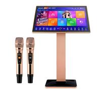 Wireless Karaoke Machine with 22-Inch Touch Screen, HD 1080p, Cloud Download, and Echo Microphone - Ultimate Singing Experience for Home Parties (3TB)