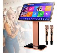 Wireless Karaoke Machine with 22-Inch Touch Screen, Reverb Microphone, 26 Languages, Perfects for Parties and Family Fun - Ultimate Karaoke Experience! (2TB)