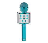 Wireless Karaoke Microphone, Portable Bluetooth Microphone Speaker Converter Speaker Home KTV Compatible with Android/iPhone/iPad/PC-Blue