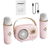Wireless Karaoke Speaker Kit - Small Kids rophones For Singing,Portable Adults Singing With Charging Cable For Travel
