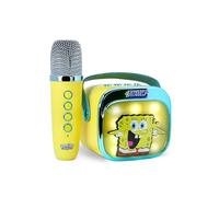 WIRELESS Karaoke Speaker with Microphone and LED Lights SpongeBob Compatible with Any Bluetooth Sound Source