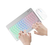 Wireless Keyboard And Mouse: 2.4G Adapter, 2 Modes | 7 Colors, Keyboard And Mouse, Compact Computer Accessories for Cell Phones, Tablets, Laptops, Domes Use