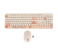 Wireless Keyboard and Mouse Combo,2.4GHz Retro Full-Size Keyboard with Cute Mouse,3 DPI Adjustable Cordless USB Keyboard and Mouse,for Windows 2000/ME/XP/7/8/10/VIST and OS X