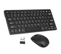 Wireless Keyboard and Mouse Combo 2.4GHz, Thin USB Receiver Adapter 78 Keys High Sensitive for PC Desktops Laptop,LED Gaming Keyboard and Mouse Set,Wireless