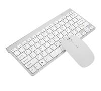 Wireless Keyboard and Mouse Combo, ABS Silver 78 Keys | Plug and Play Set, USB Receiver Included, Fast Response and Comfortable Typing, Everyday Use or Business Travel
