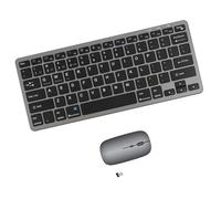Wireless Keyboard and Mouse Combo, Bluetooth 3.0/5.0/2.4G, Multi-Device Windows,iOS,Android Compatible, Rechargeable,Portable,78KEY