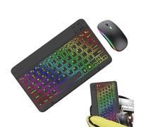 Wireless Keyboard and Mouse Combo - Slim Portable Keyboard and Mouse Set, Laptop Keyboards | Attractive Color Backlit Keyboard, Gaming Electronic Accessories
